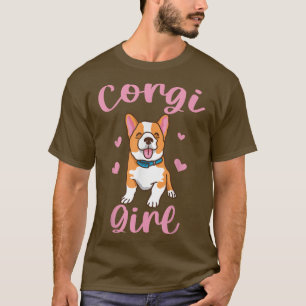 Camiseta Corgi Girl é encantadora Pembroke Welsh Corgi D