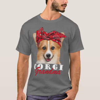 Camiseta Corgi Grandma Cute Corgi Dog Bandana 