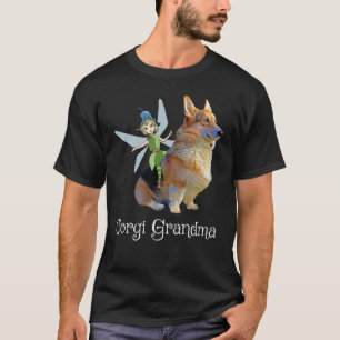 Camiseta Corgi Grandma Pembroke Welsh Corgi & Fairy Retro D