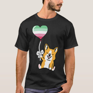 Camiseta Corgi Heart Balloon Abrosexy Pride T-Shi