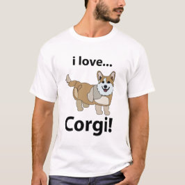 Camiseta Corgi I Love Corgi