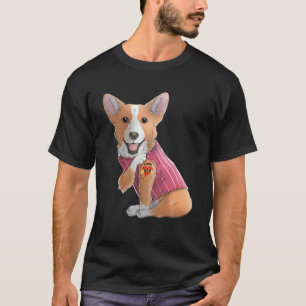 Camiseta Corgi I Love Mãe Tattoo Dog Engraçado Dia de as