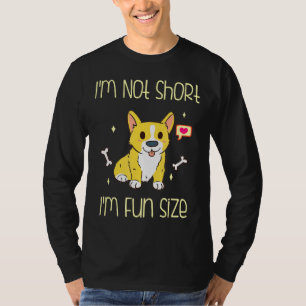 Camiseta Corgi Im Não É Curto Tamanho De Diversão Im