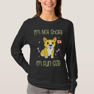 Camiseta Corgi Im Não É Curto Tamanho De Diversão Im