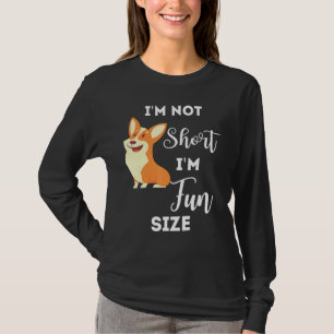 Camiseta Corgi Im Não É Um Cão De Tamanho Im Curto