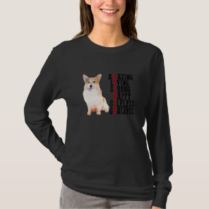 Camiseta Corgi Incrível Adorador Forte e Feliz Gracefu Selv