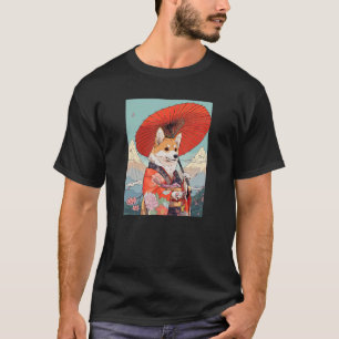 Camiseta Corgi Kimono Funny Dog Geisha