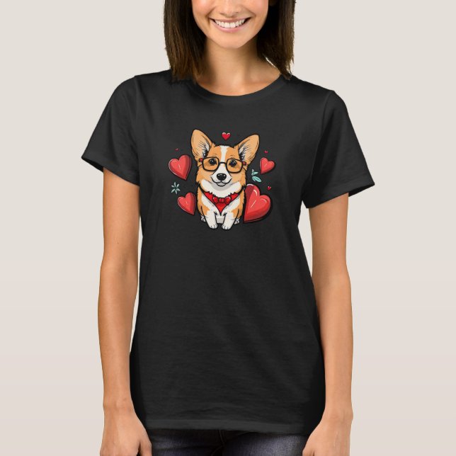 Camiseta Corgi Legal Pembroke Welsh Corgi - Namorados (Frente)