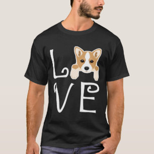 Camiseta Corgi Love Relaxed Ajustado
