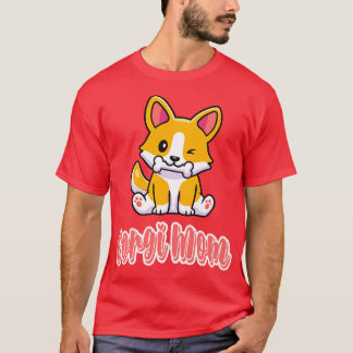 Camiseta Corgi Mãe Cachorro Bonito Criança Cachorro Dom