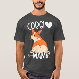 Camiseta Corgi Mãe Corgi Mama Cute Corgi