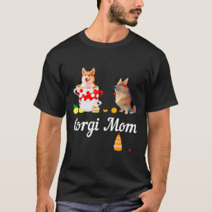 Camiseta Corgi Mãe Funny Corgi Cachorro Mad Hatters Festa