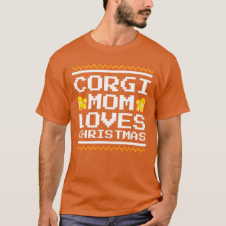 Camiseta Corgi Mãe Natal Cão Festivo Dom presente