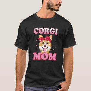 Camiseta Corgi Mãe Por Adorar Proprietários De Corgis