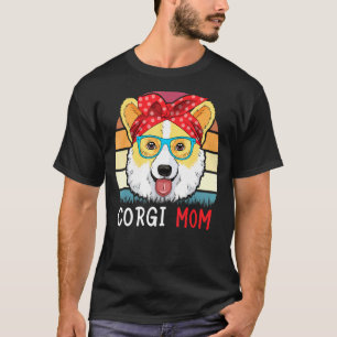 Camiseta Corgi Mãe Vintage Cachorrinho Mãe Cachorro Mamãe