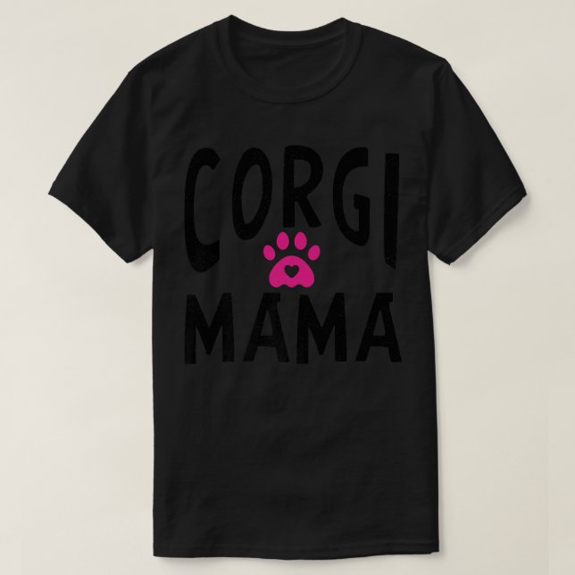 Camiseta Corgi Mama Animal Cute Dog Mãe -539 (Frente do Design)
