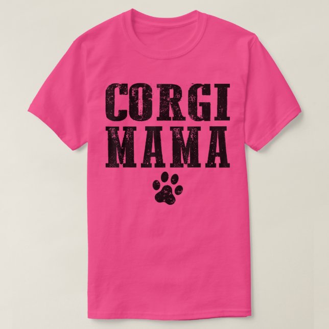 Camiseta Corgi Mama Animal Cute Dog Mãe-541 (Frente do Design)