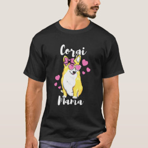 Camiseta Corgi Mama Cachorro Bonito Amando Mãe