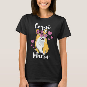 Camiseta Corgi Mama Cachorro Bonito Amando Mãe