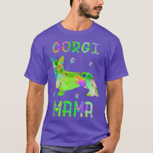 Camiseta Corgi Mama Colorful Dog Mom Lover 