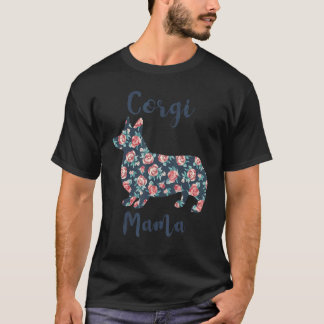 Camiseta Corgi Mama Corgi Dog Mãe Para