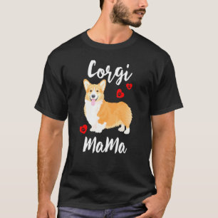 Camiseta Corgi Meninas Mulheres Cachorrinho Mãe Ca