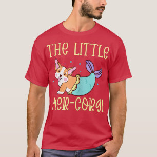 Camiseta Corgi Mermaid O Pequeno Cachorro MerCorgi Ao Volto