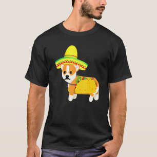 Camiseta Corgi Mexicano Taco Cinco De Mayo Festa Cachorro 1