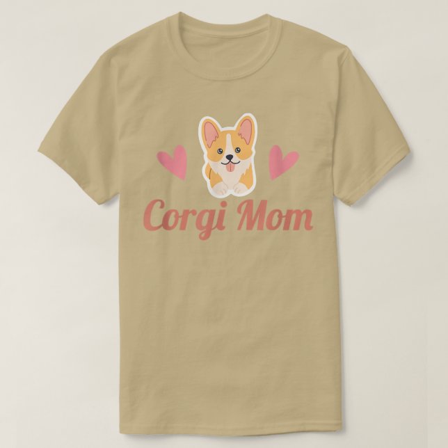 Camiseta Corgi Mom Pembroke Welsh Corgi  (Frente do Design)