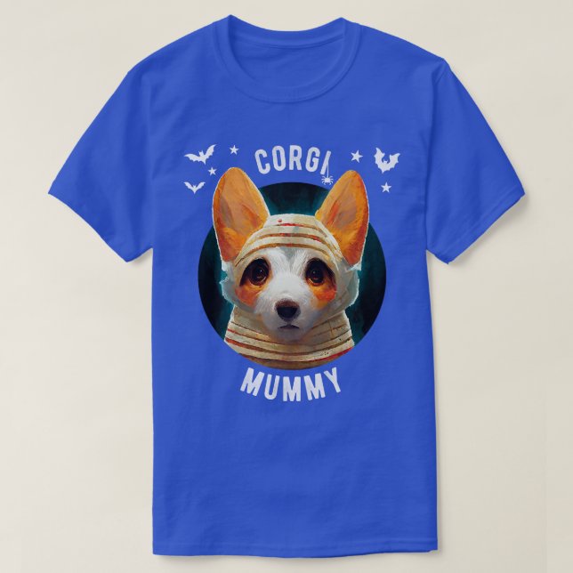 Camiseta Corgi Mummyhalloween-583 (Frente do Design)