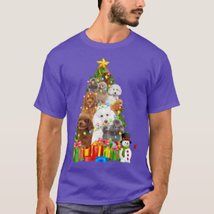 Camiseta Corgi Natal Árvore Santa Hábito Luzes de Natal Co