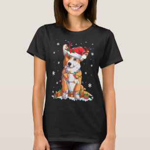 Camiseta Corgi Natal Papai Noel Rena Pajama Cachorro