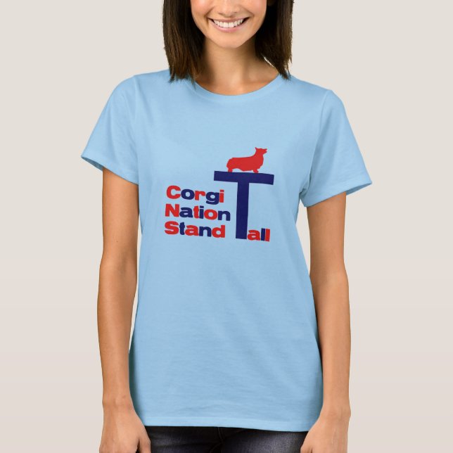 Camiseta Corgi Nation Stand Tall (Frente)