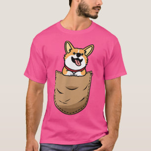 Camiseta Corgi no Pocket Cute Corgi Lover e Proprietário