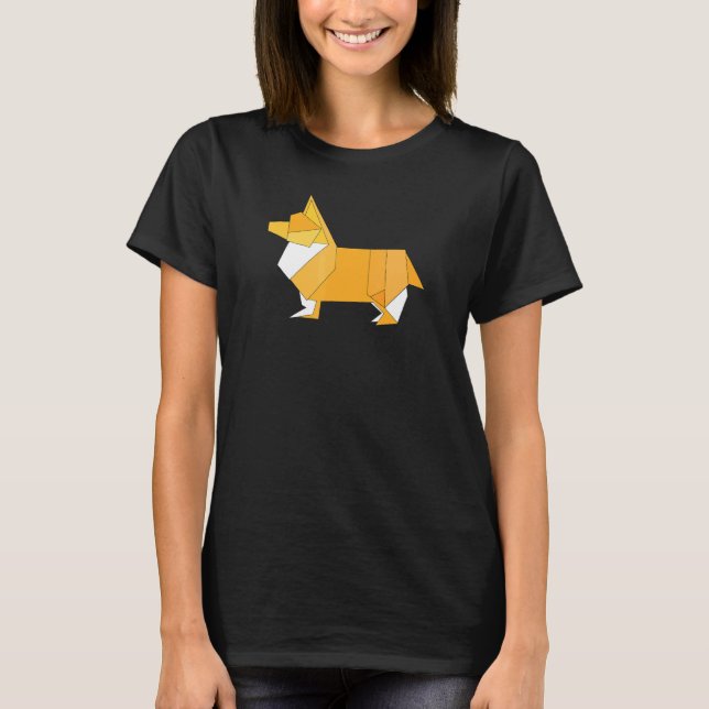 Camiseta Corgi Origami (Frente)