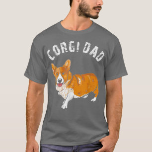Camiseta Corgi Pai Corgi Dog Amava Corgi Proprietários do P