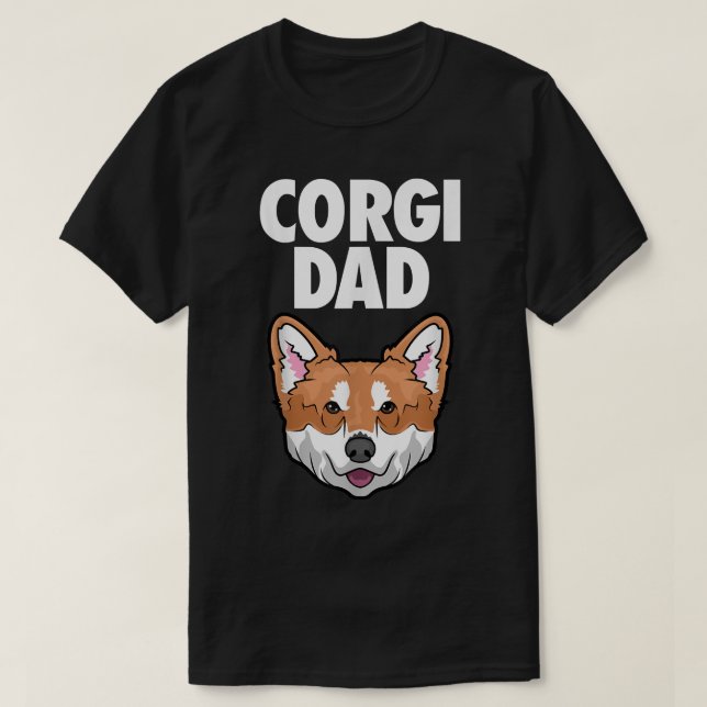 Camiseta Corgi Pai Face (Frente do Design)