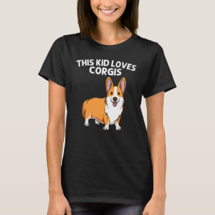 Camiseta Corgi Para Crianças Galês Corgi Animal