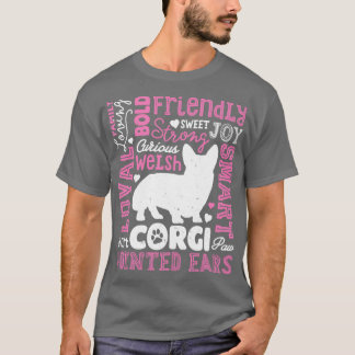 Camiseta Corgi para Homens Meninos Meninas Crianças Cachorr