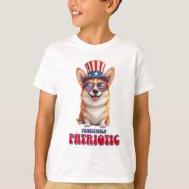 Camiseta Corgi Patriótico - Pawsitivamente Patriótico