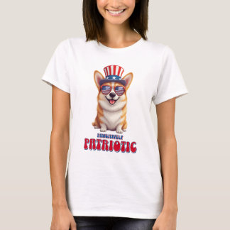 Camiseta Corgi Patriótico - Pawsitivamente Patriótico