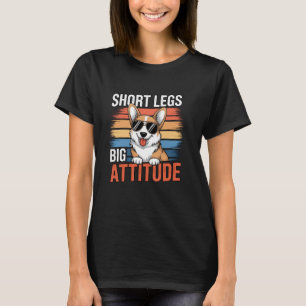 Camiseta Corgi Pernas Curtas Grande Atitude Cachorrinho Hom