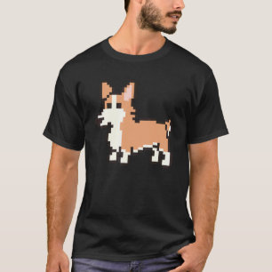 Camiseta Corgi Pixel de 8 Bits