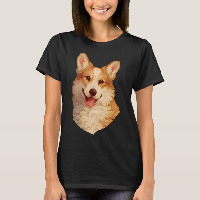 Camiseta Corgi Portrait   (Frente)