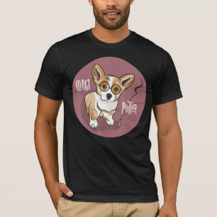 Camiseta Corgi Potter Magic Wizard Corgi Cute Corgi