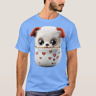 Camiseta Corgi Puppuccino Um Doce Tratado para o Seu Amigo 