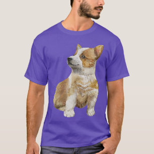 Camiseta Corgi Puppy Dog Ilustração Cão Raça Design 