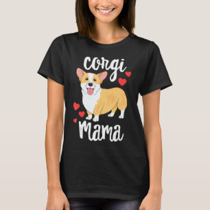 Camiseta Corgi Puppy Mãe Cão Mama