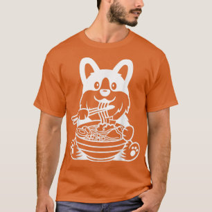 Camiseta Corgi Ramen, Presentes De Aniversário Para Pássaro