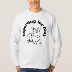 Camiseta Corgi Relatando O Cachorro Leal Do Imposto
